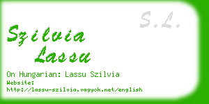 szilvia lassu business card